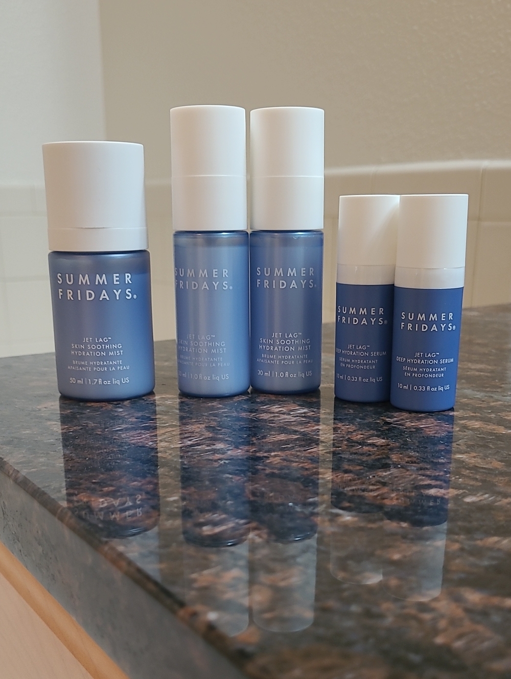 Jet Lag™ Skin Soothing Hydration Mist + Travel Sizes & Deep Hydration Serum Mini